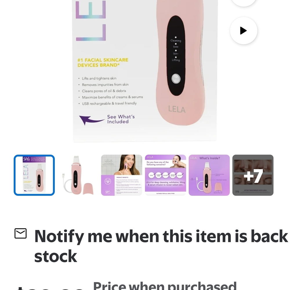 LELA Pink Facial Skincare Device